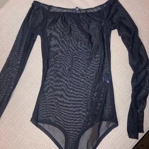 Black Sheer Bodysuit
